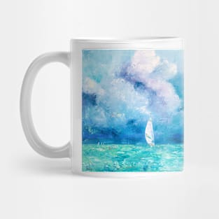 Sailboats on the Azure Waters Mug